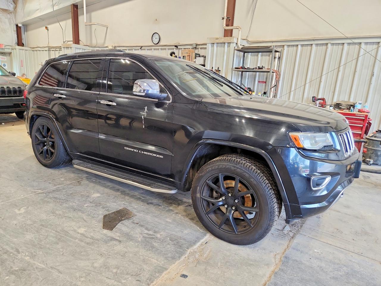 2014 Jeep Grand Cherokee Overland Black vin: 1C4RJFCT7EC105590