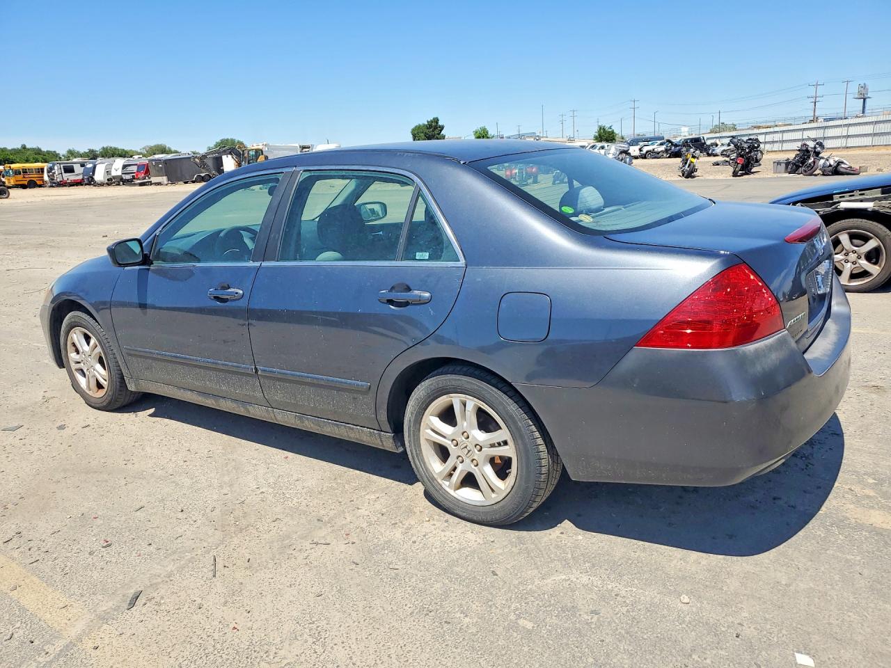 2007 Honda Accord Se Gray vin: 1HGCM56307A216422