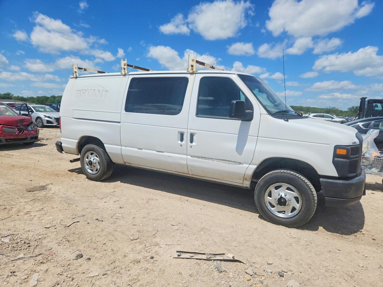 2013 Ford Econoline E150 Van White vin: 1FTNE1EW1DDA01442