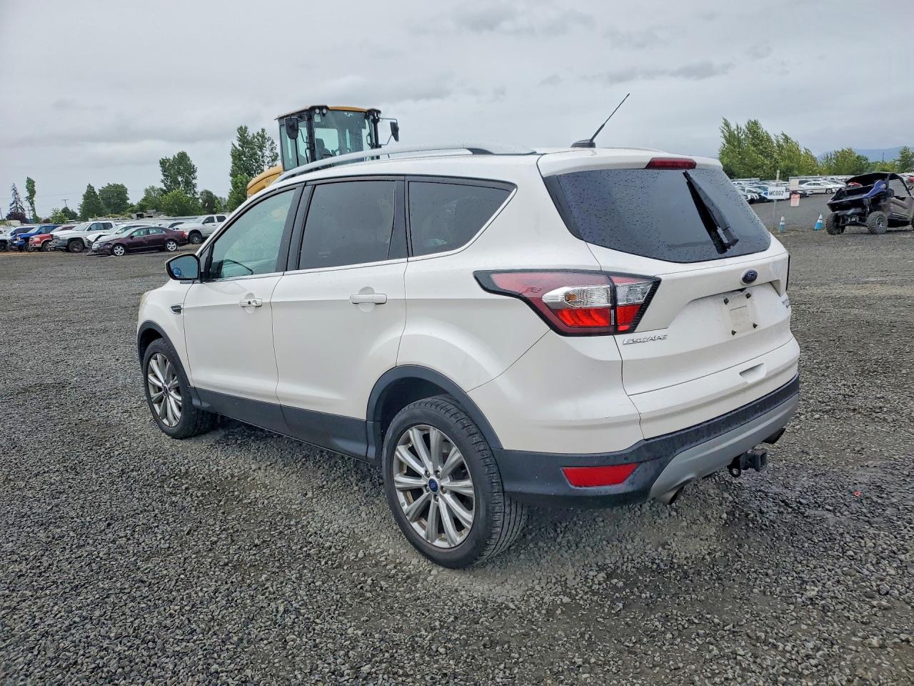 2017 Ford Escape Titanium White vin: 1FMCU9J90HUB61922