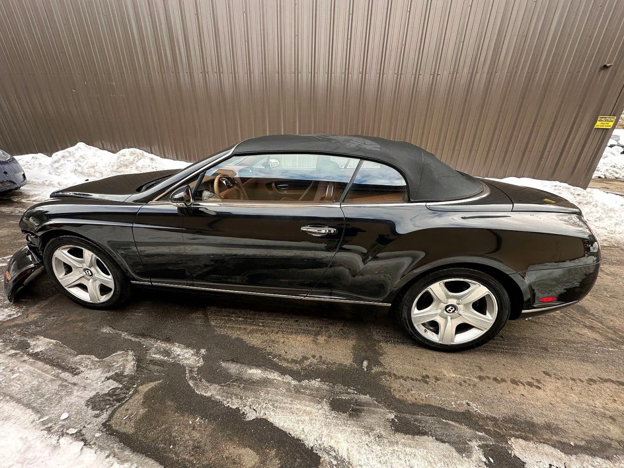 2007 Bentley Continental Gtc Black vin: SCBDR33W77C046266