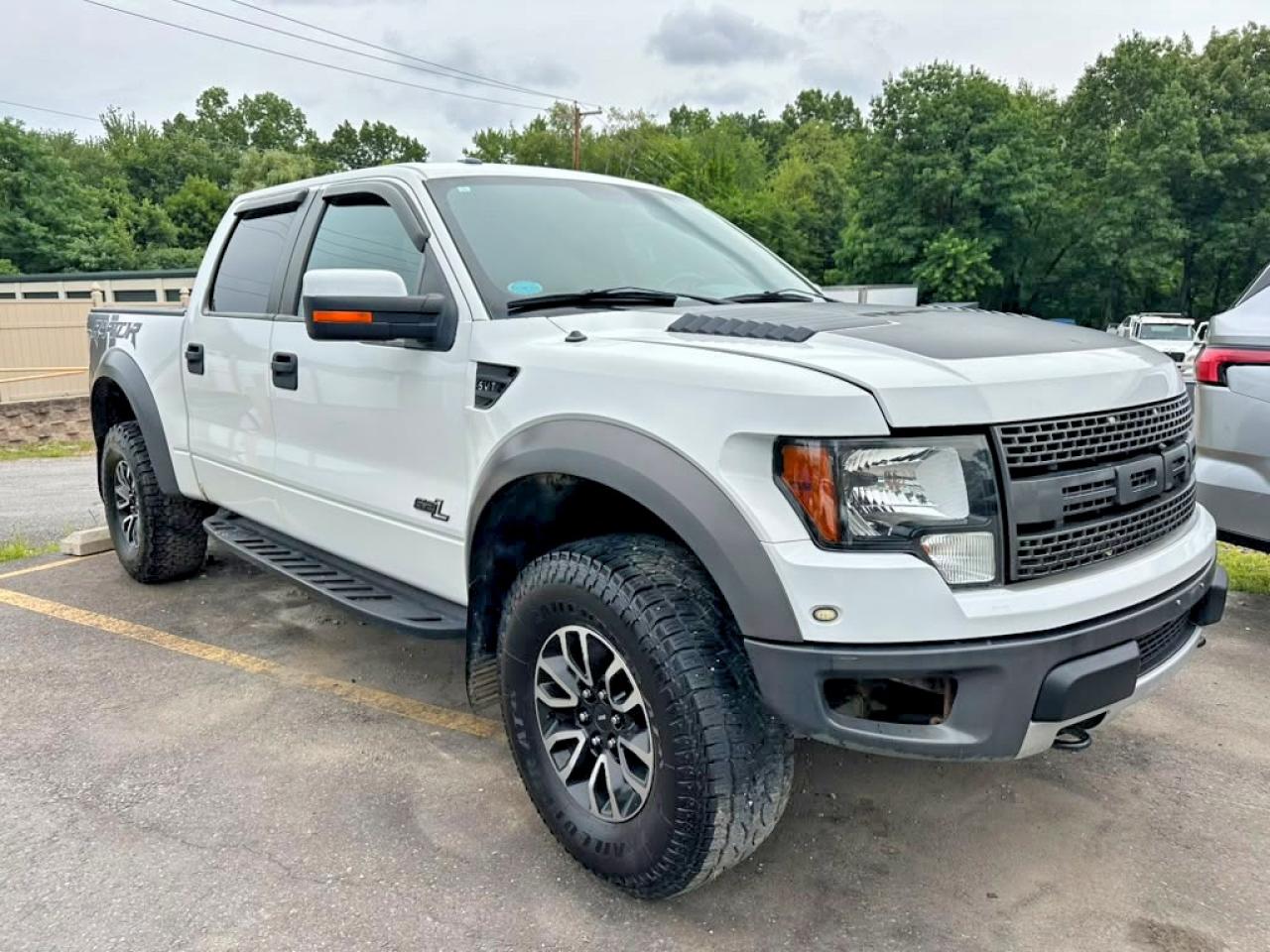 2012 Ford F150 Svt Raptor White vin: 1FTFW1R66CFC93216
