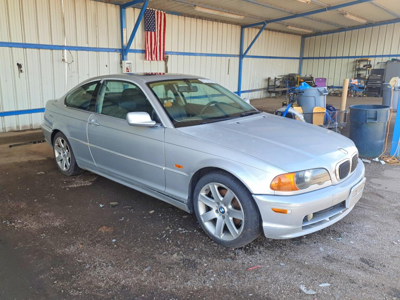 2001 Bmw 325 Ci Silver vin: WBABN33421JW49639