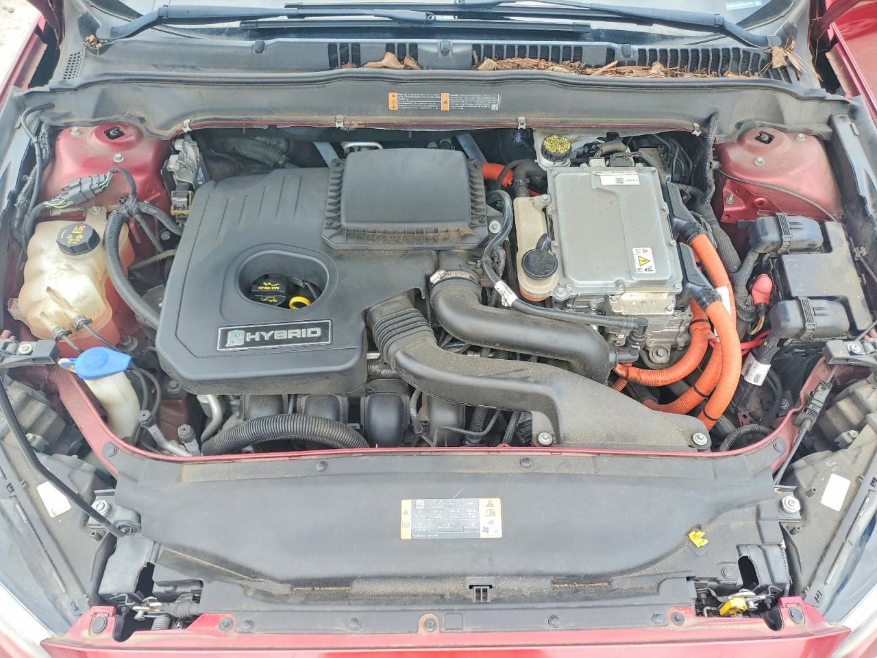 2013 Ford Fusion Se Hybrid Red vin: 3FA6P0LUXDR232976
