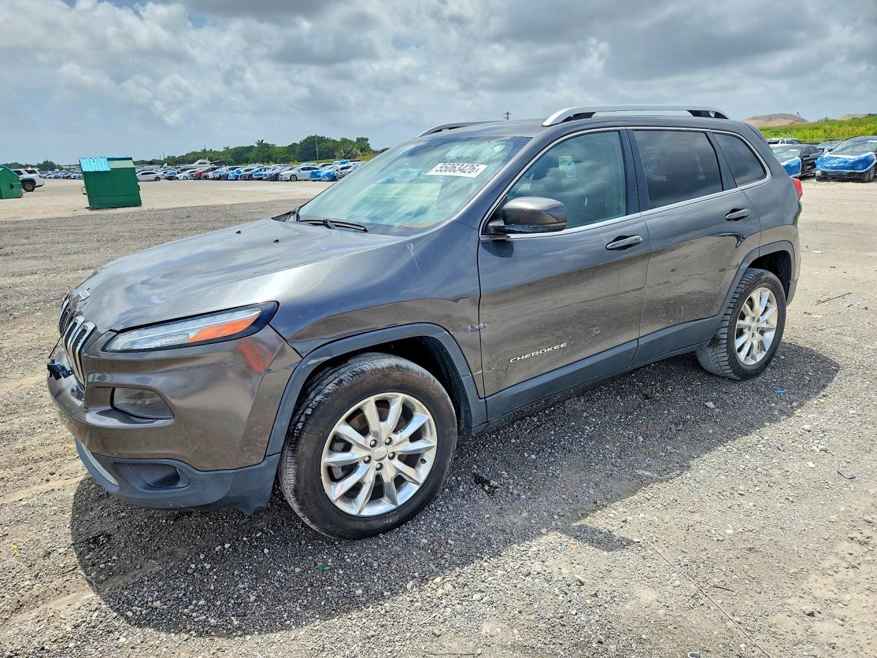 2015 Jeep Cherokee Limited Gray vin: 1C4PJMDB7FW503626