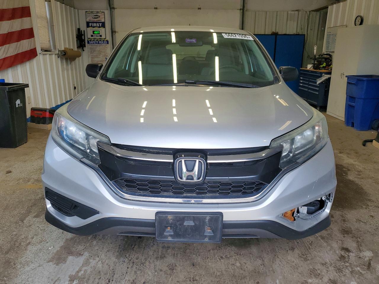 2015 Honda Cr-v Lx Silver vin: 5J6RM4H35FL110500