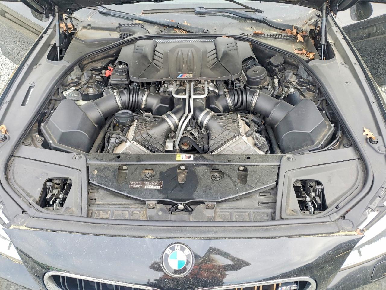 2014 Bmw M5 Black vin: WBSFV9C5XED097613