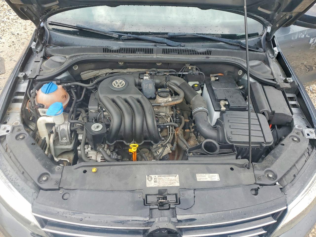 2015 Volkswagen Jetta Base Gray vin: 3VW2K7AJXFM213544