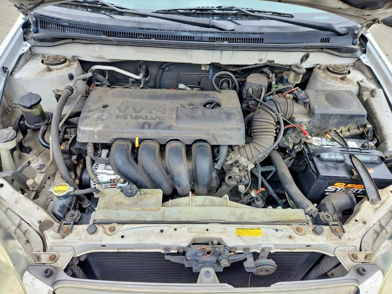 2003 Toyota Corolla Le White vin: 1NXBR32EX3Z026977