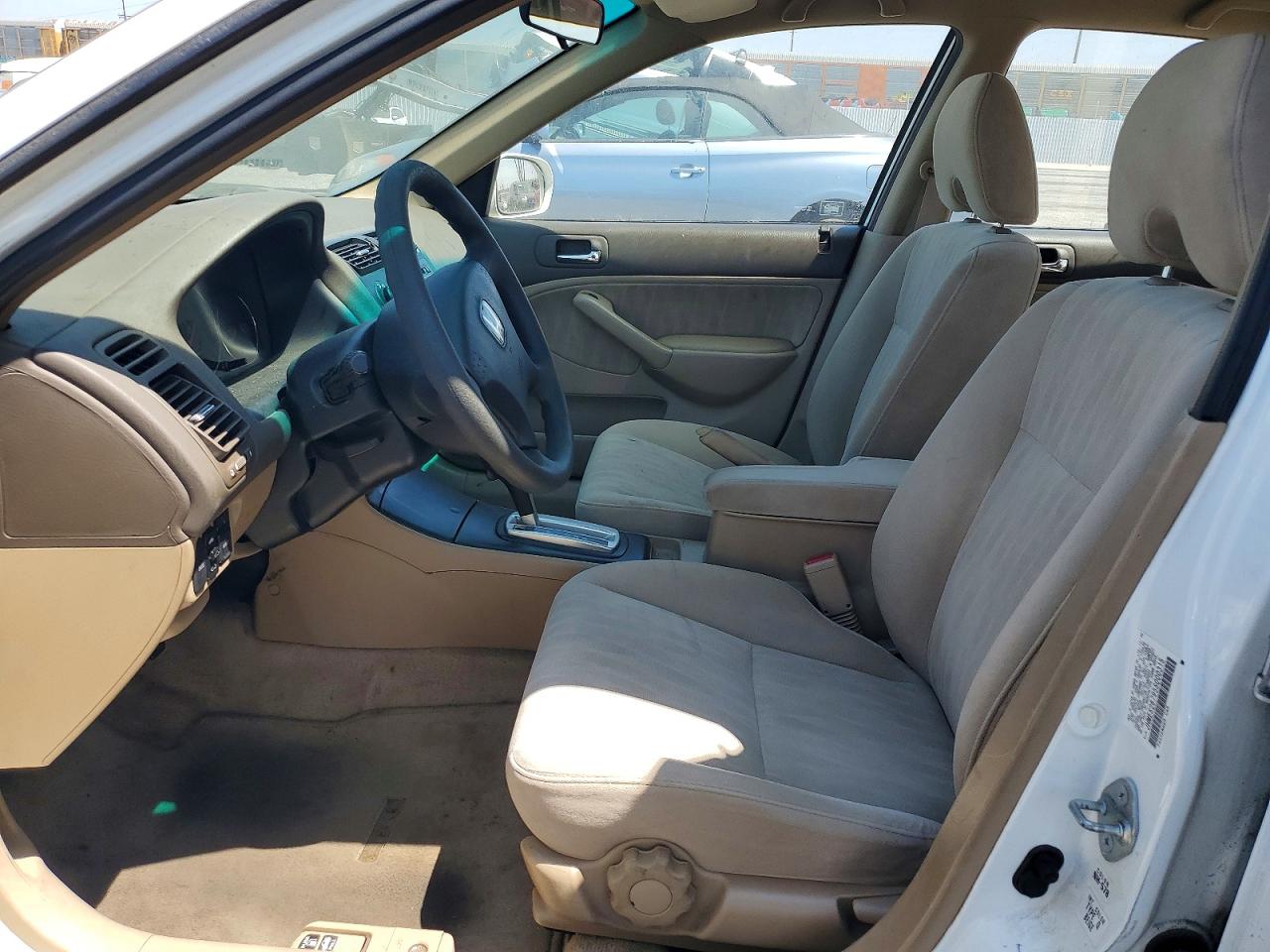 2005 Honda Civic Ex White vin: JHMES26795S000315