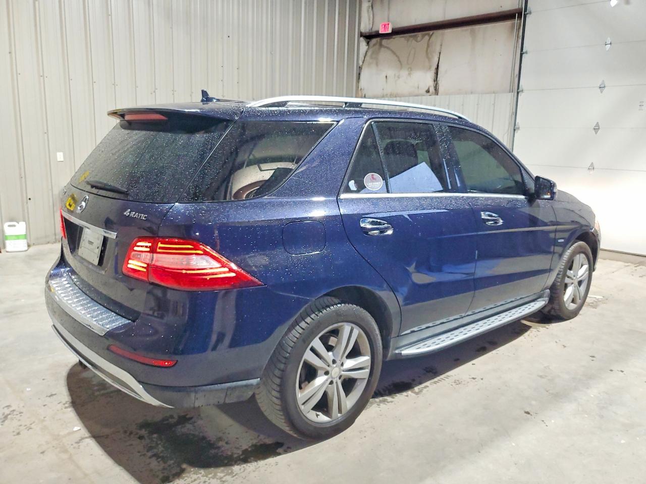 2012 Mercedes-benz Ml 350 4matic Blue vin: 4JGDA5HB4CA033322
