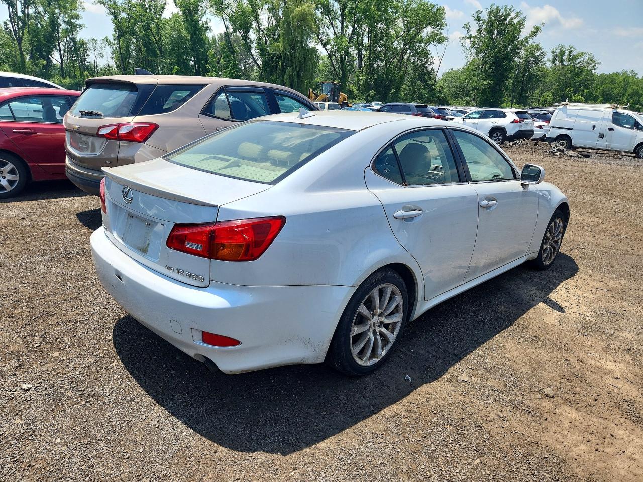 2008 Lexus Is 250 White vin: JTHCK262685021315