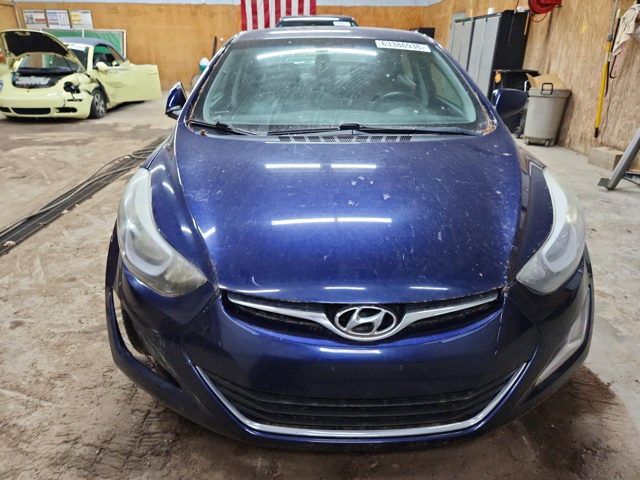 2014 Hyundai Elantra Se Blue vin: 5NPDH4AE7EH470032