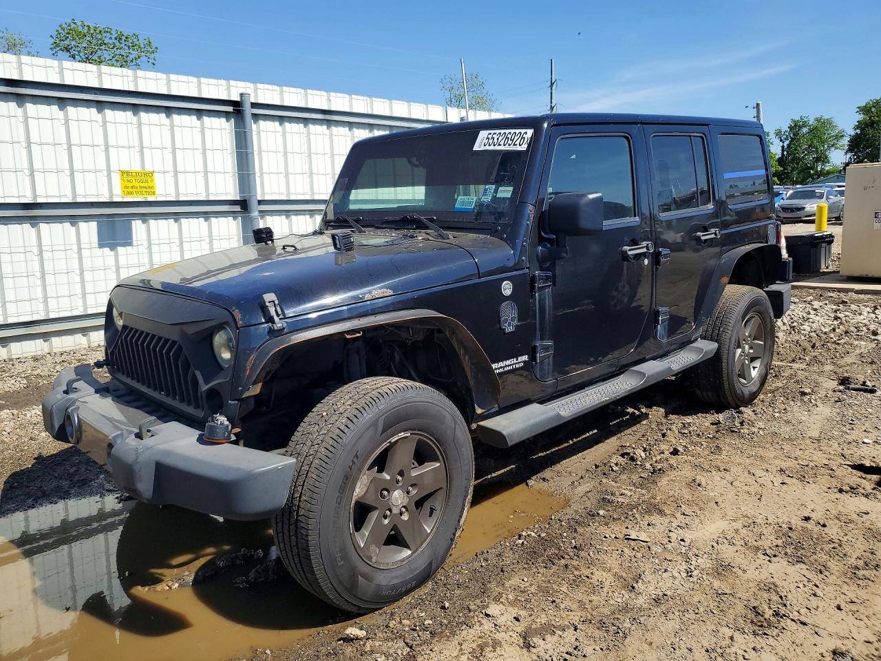 2011 Jeep Wrangler Unlimited Sport Black vin: 1J4BA3H15BL623680