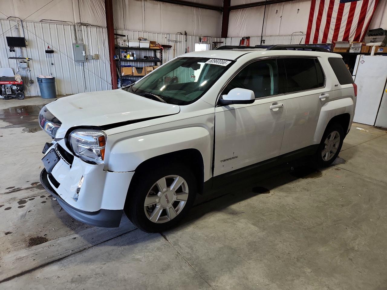 2013 Gmc Terrain Slt White vin: 2GKFLVE39D6339570
