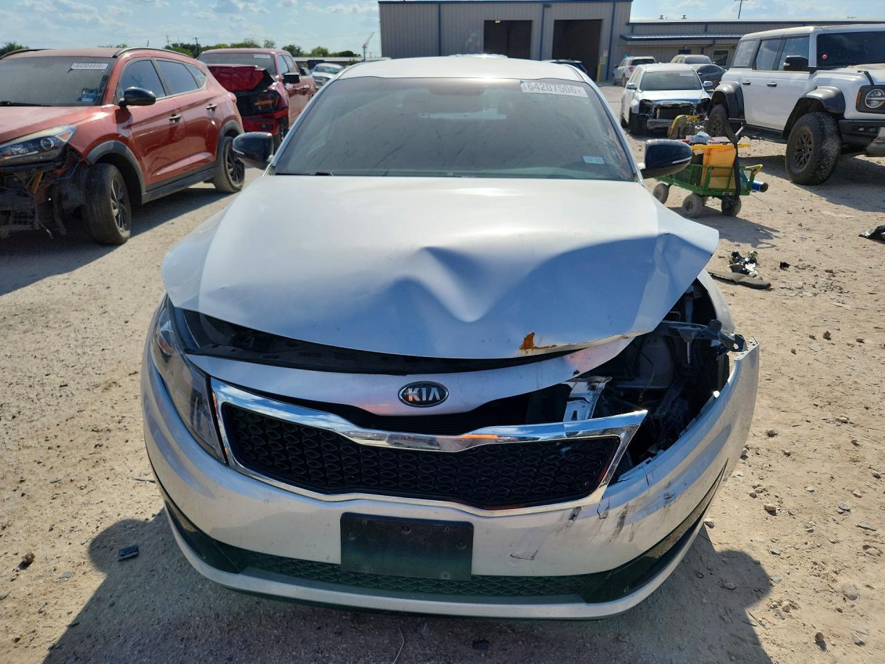 2013 Kia Optima Lx Silver vin: 5XXGM4A74DG186751