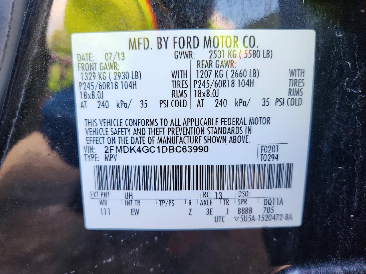 2013 Ford Edge Se Black vin: 2FMDK4GC1DBC63990