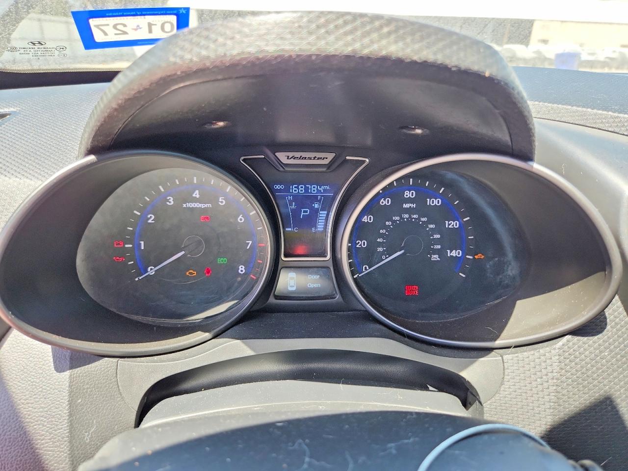2013 Hyundai Veloster Turbo Black vin: KMHTC6AE2DU102573