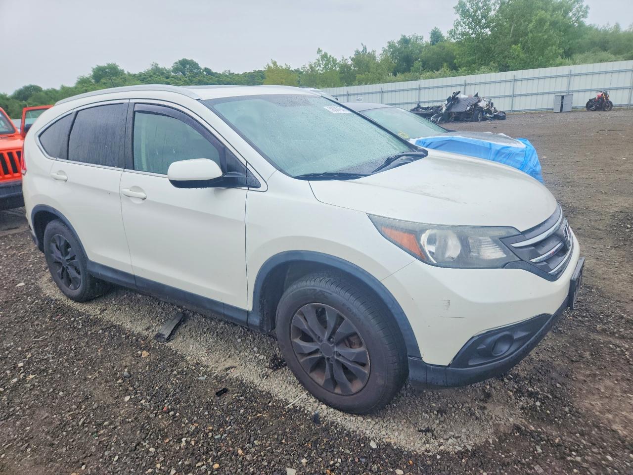 2014 Honda Cr-v Exl Белый vin: 5J6RM4H77EL084953
