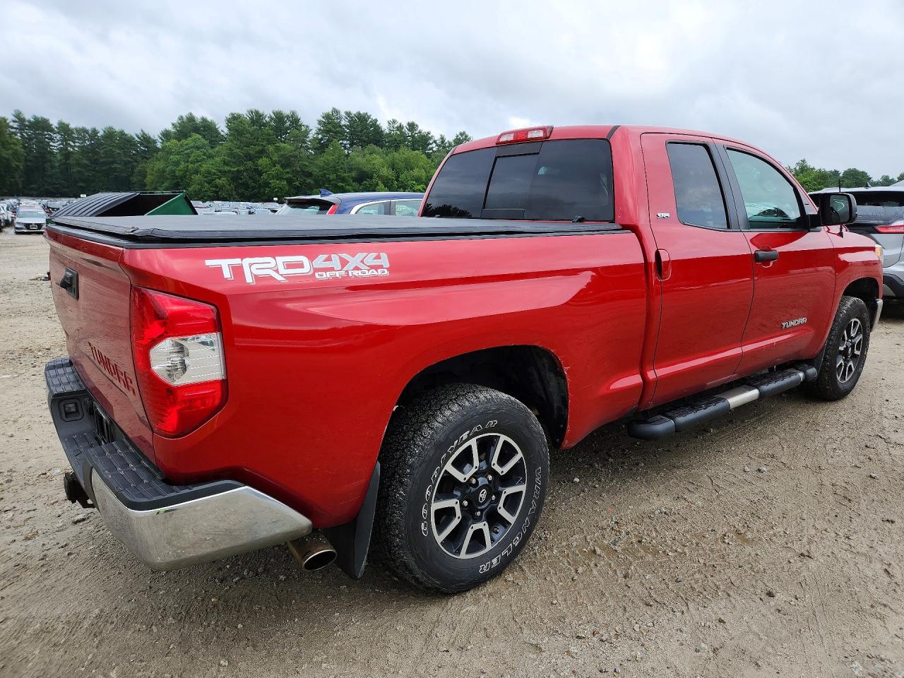 2014 Toyota Tundra Sr5 Red vin: 5TFUM5F10EX051063