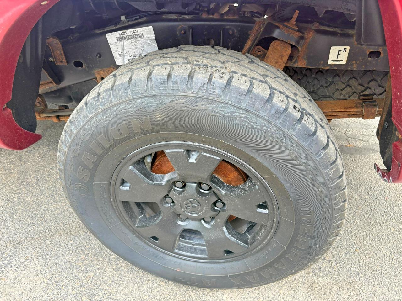 2005 Toyota Tacoma Access Cab Burgundy vin: 5TEUU42N95Z064583