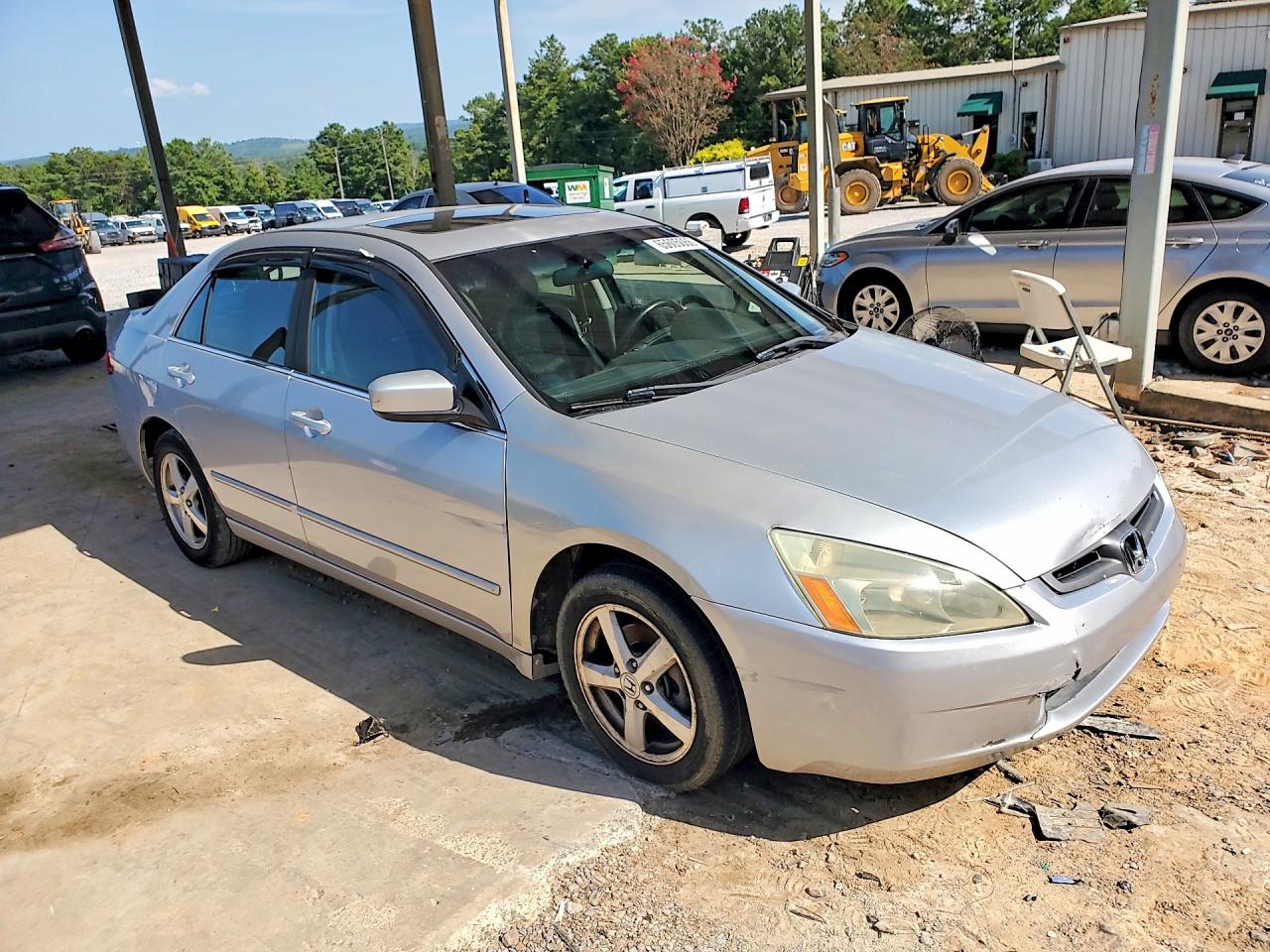 2005 Honda Accord Ex Silver vin: 1HGCM56875A032037