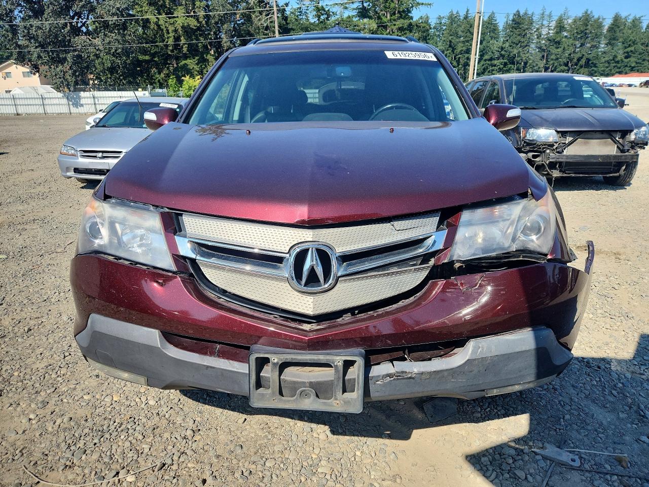2008 Acura Mdx Technology Burgundy vin: 2HNYD28618H545251