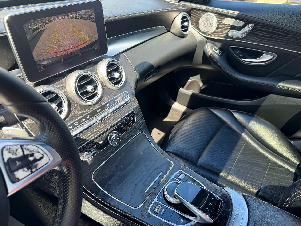 2015 Mercedes-benz C 300 4matic Черный vin: 55SWF4KB4FU052464