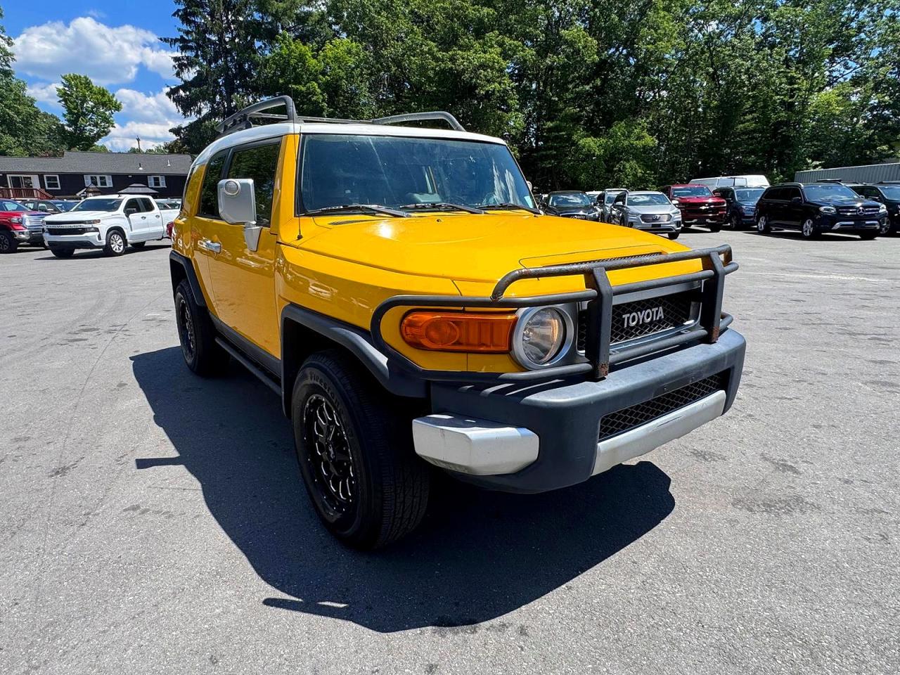 2007 Toyota Fj Cruiser Base Yellow vin: JTEBU11F470029965