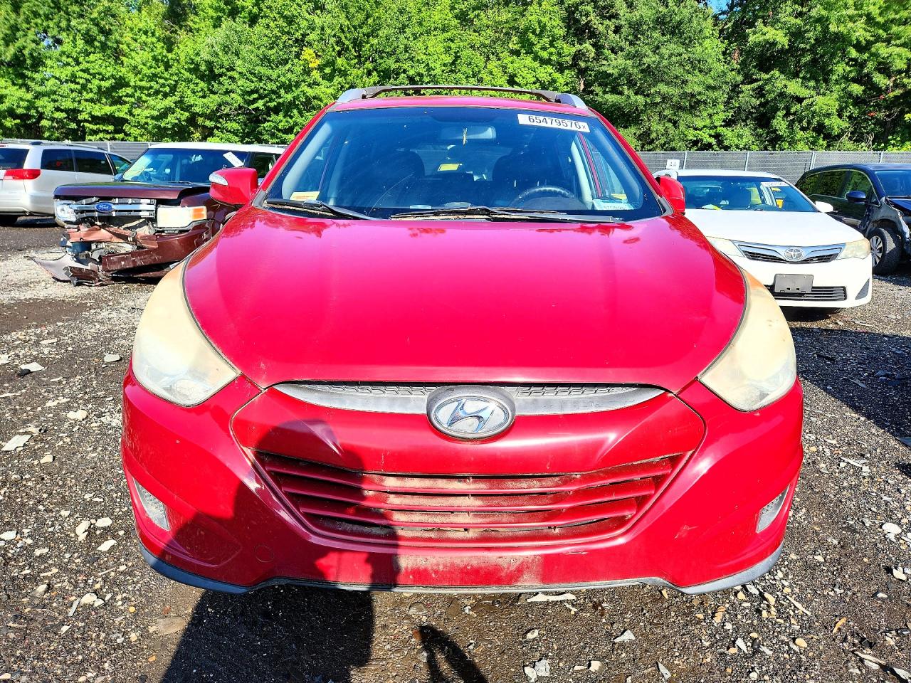 2012 Hyundai Tucson Gls Burgundy vin: KM8JU3AC5CU513434