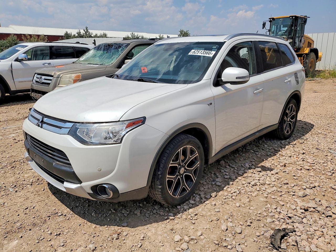 2015 Mitsubishi Outlander Gt White vin: JA4JZ4AX1FZ000780