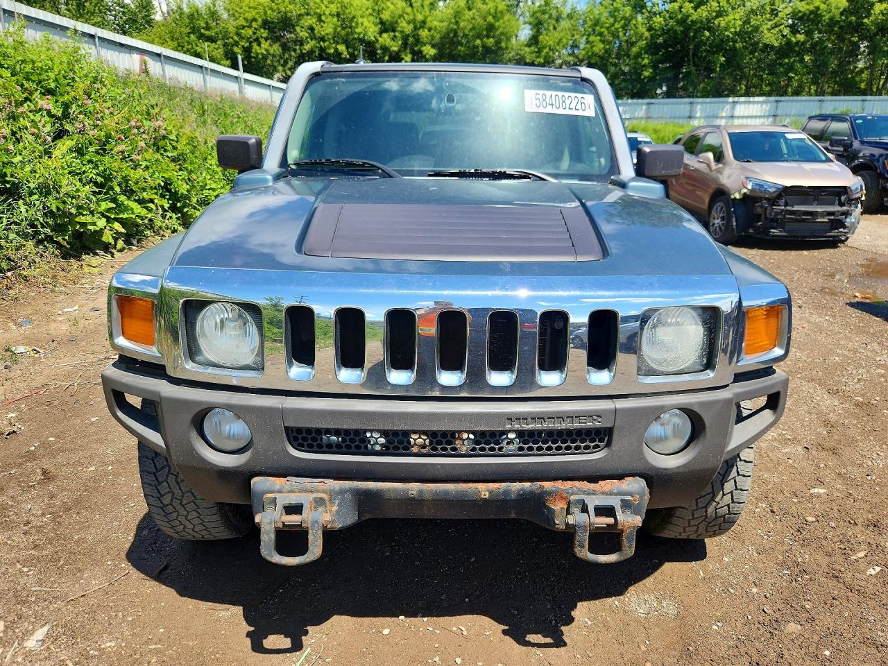 2007 Hummer H3 Blue vin: 5GTDN13E778233474