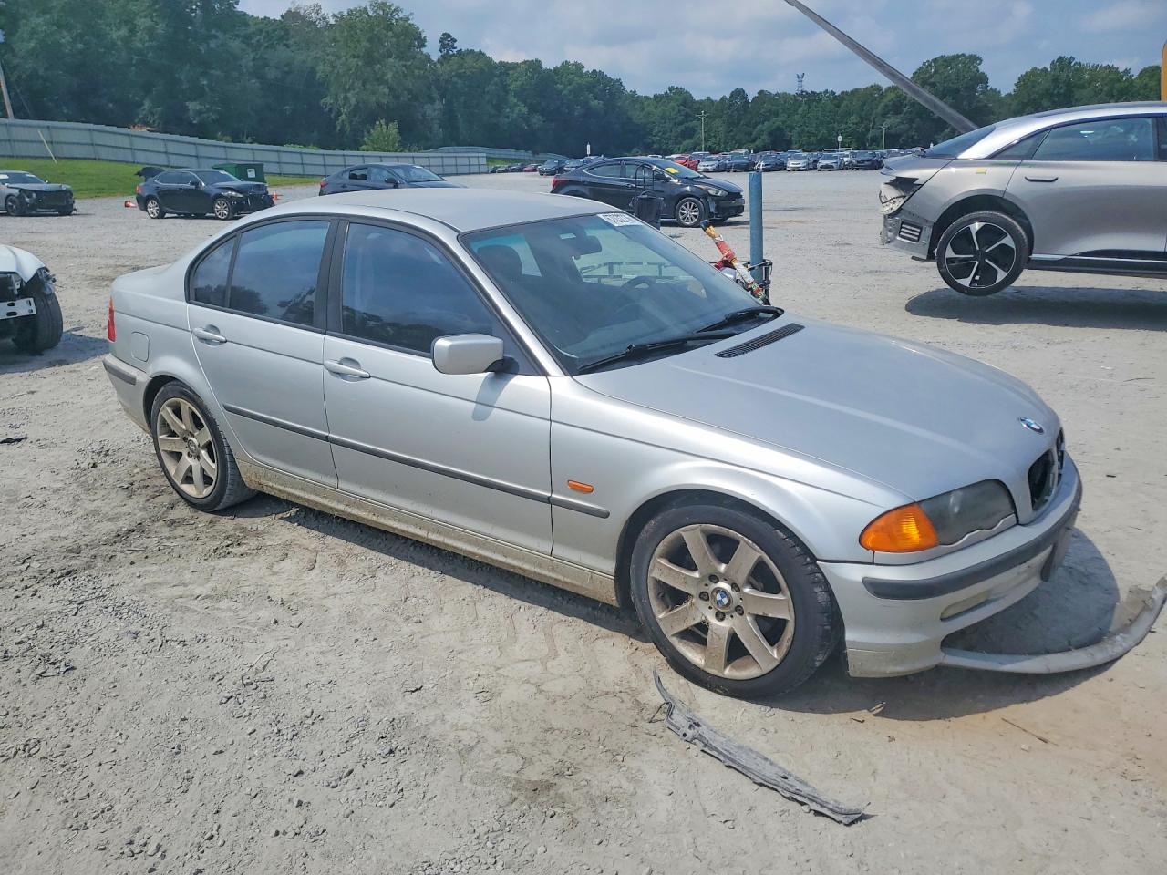 2001 Bmw 325 I Silver vin: WBAAV33411FU95908