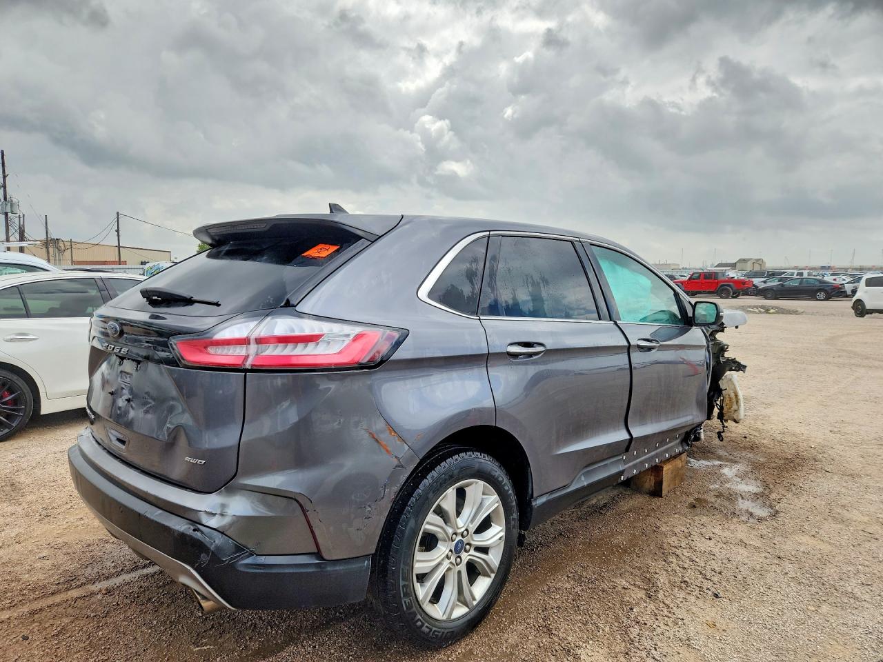 2022 Ford Edge Titanium Gray vin: 2FMPK4K93NBA32891