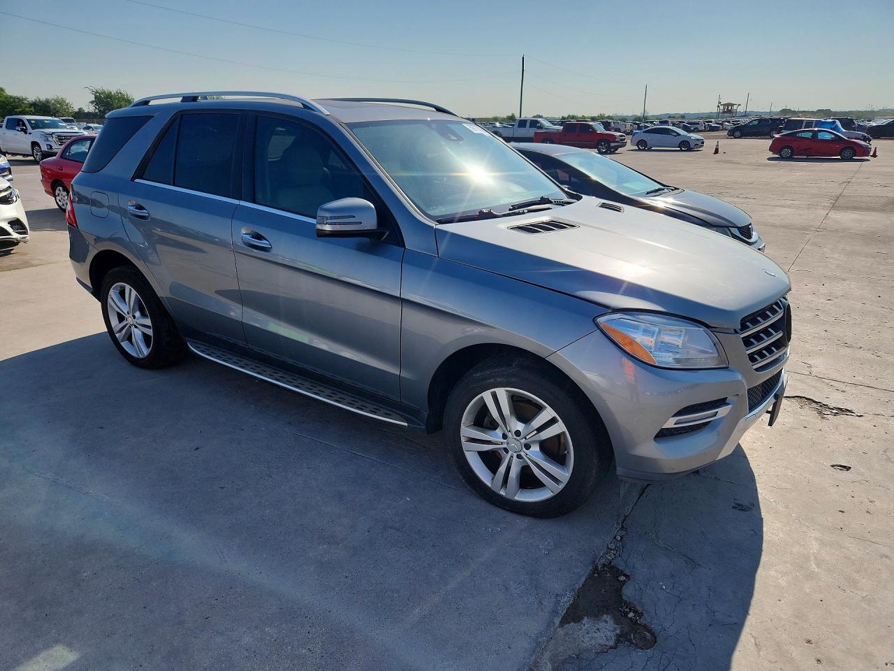 2014 Mercedes-benz Ml 350 Silver vin: 4JGDA5JB2EA271201