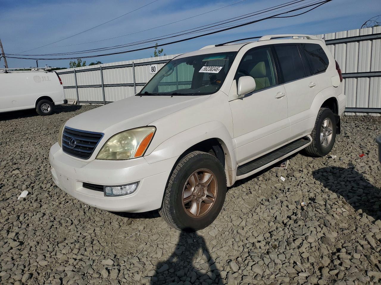2005 Lexus Gx 470 White vin: JTJBT20X550083292