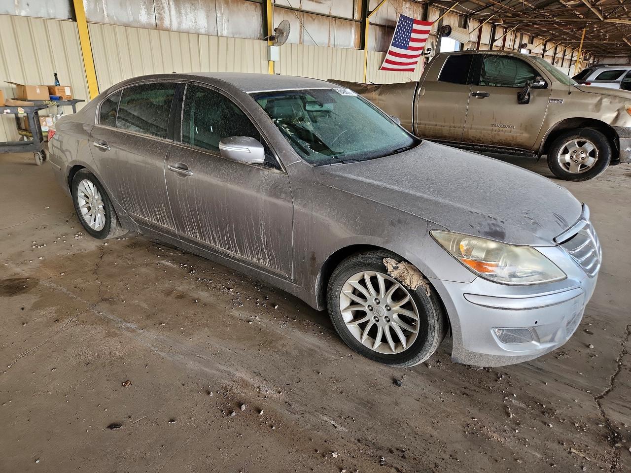 2011 Hyundai Genesis 3.8l Silver vin: KMHGC4DE6BU118340
