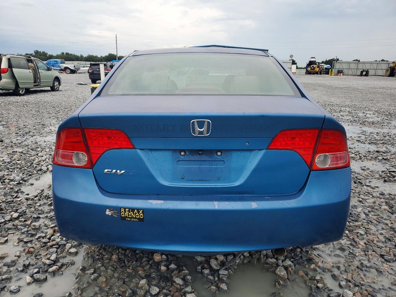 2007 Honda Civic Lx Blue vin: 1HGFA16517L001412