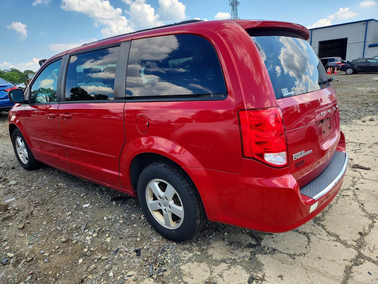 2012 Dodge Grand Caravan Sxt Red vin: 2C4RDGCG0CR210153