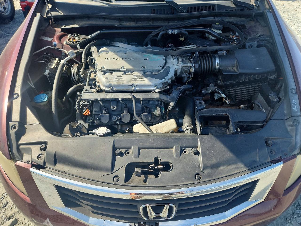 2008 Honda Accord Exl Burgundy vin: 1HGCP368X8A077120