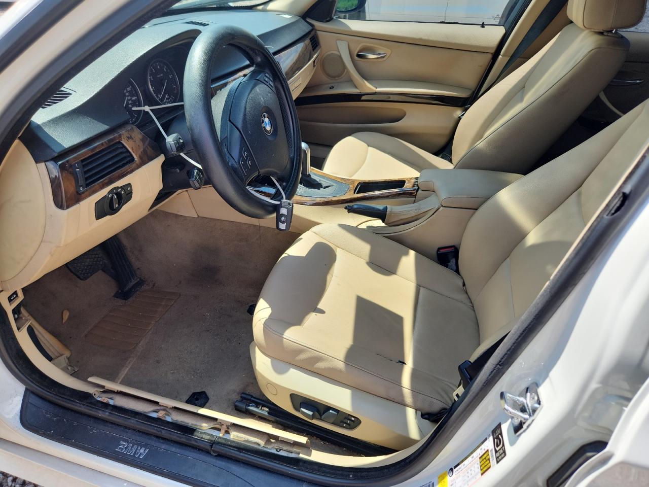 2007 Bmw 328 I White vin: WBAVA37577NL11120