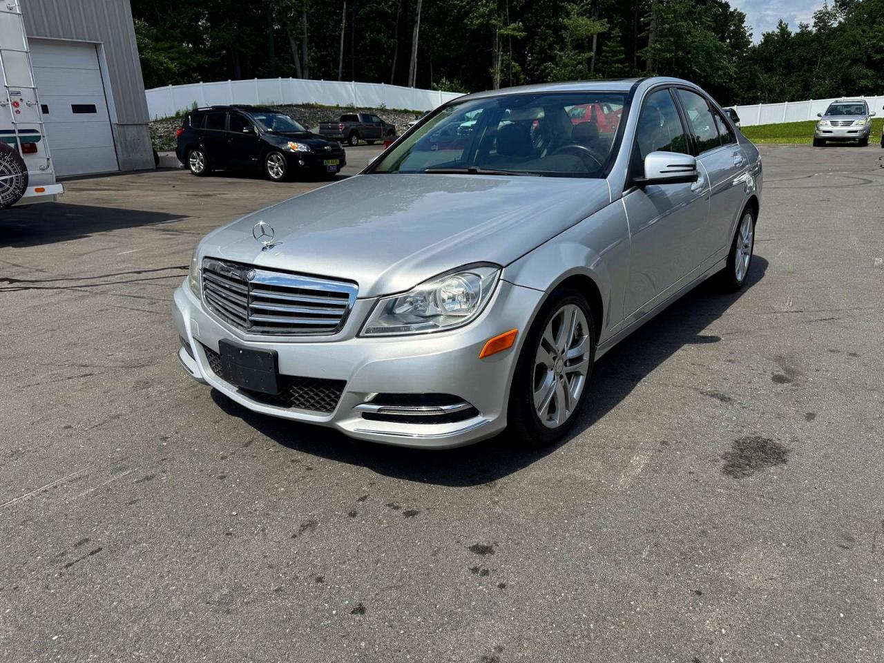 2014 Mercedes-benz C 300 4matic Silver vin: WDDGF8AB7EG239514