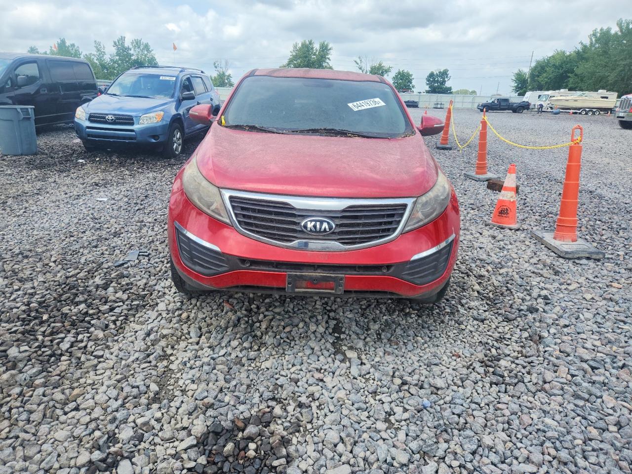 2013 Kia Sportage Lx Red vin: KNDPBCA26D7536569