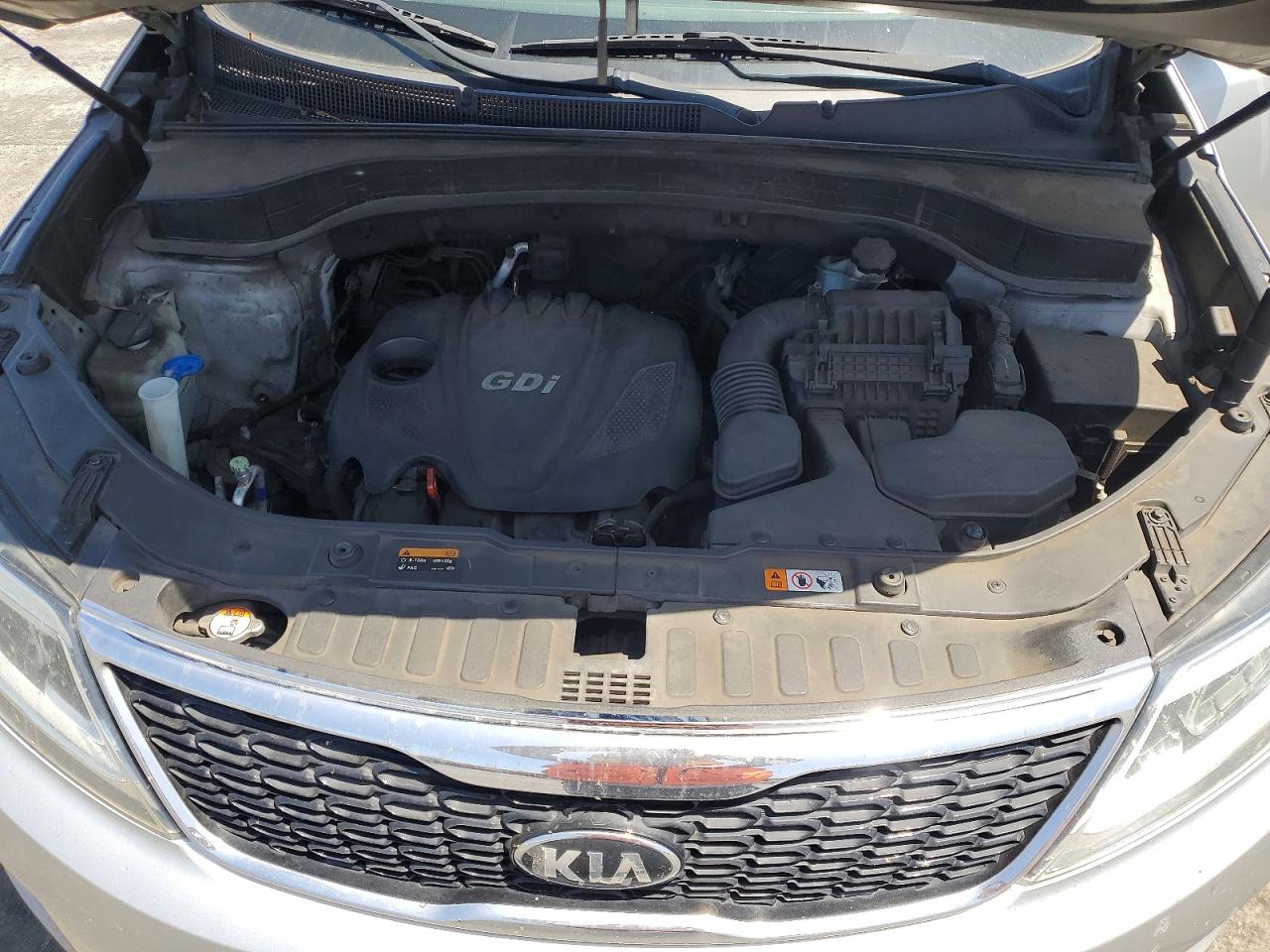 2014 Kia Sorento Lx Silver vin: 5XYKT4A62EG533169