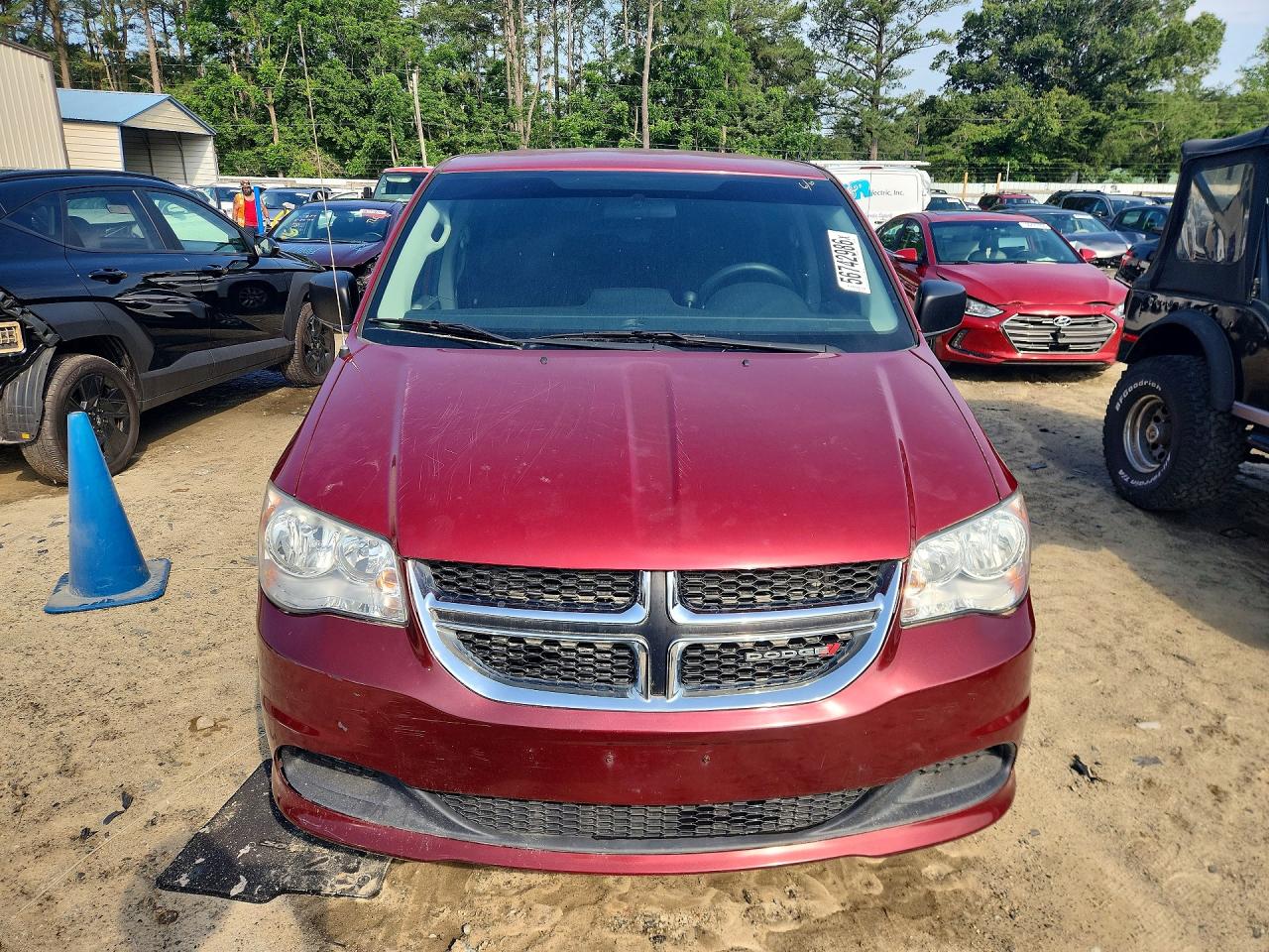 2015 Dodge Grand Caravan Se Красный vin: 2C4RDGBG1FR605903
