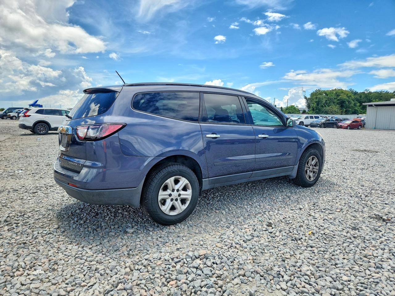 2013 Chevrolet Traverse Ls Blue vin: 1GNKRFED5DJ162677