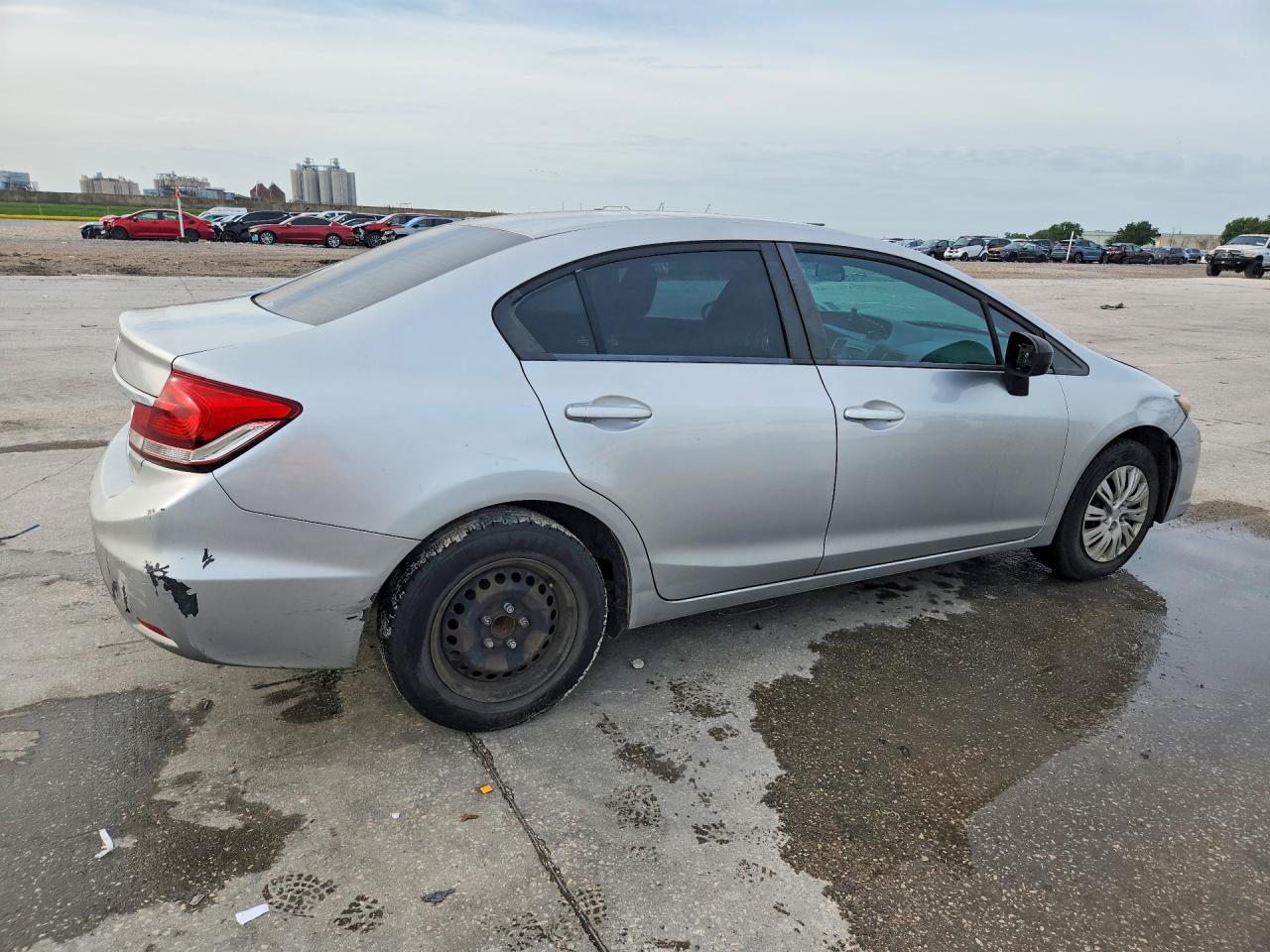 2015 Honda Civic Lx Silver vin: 19XFB2F55FE008145