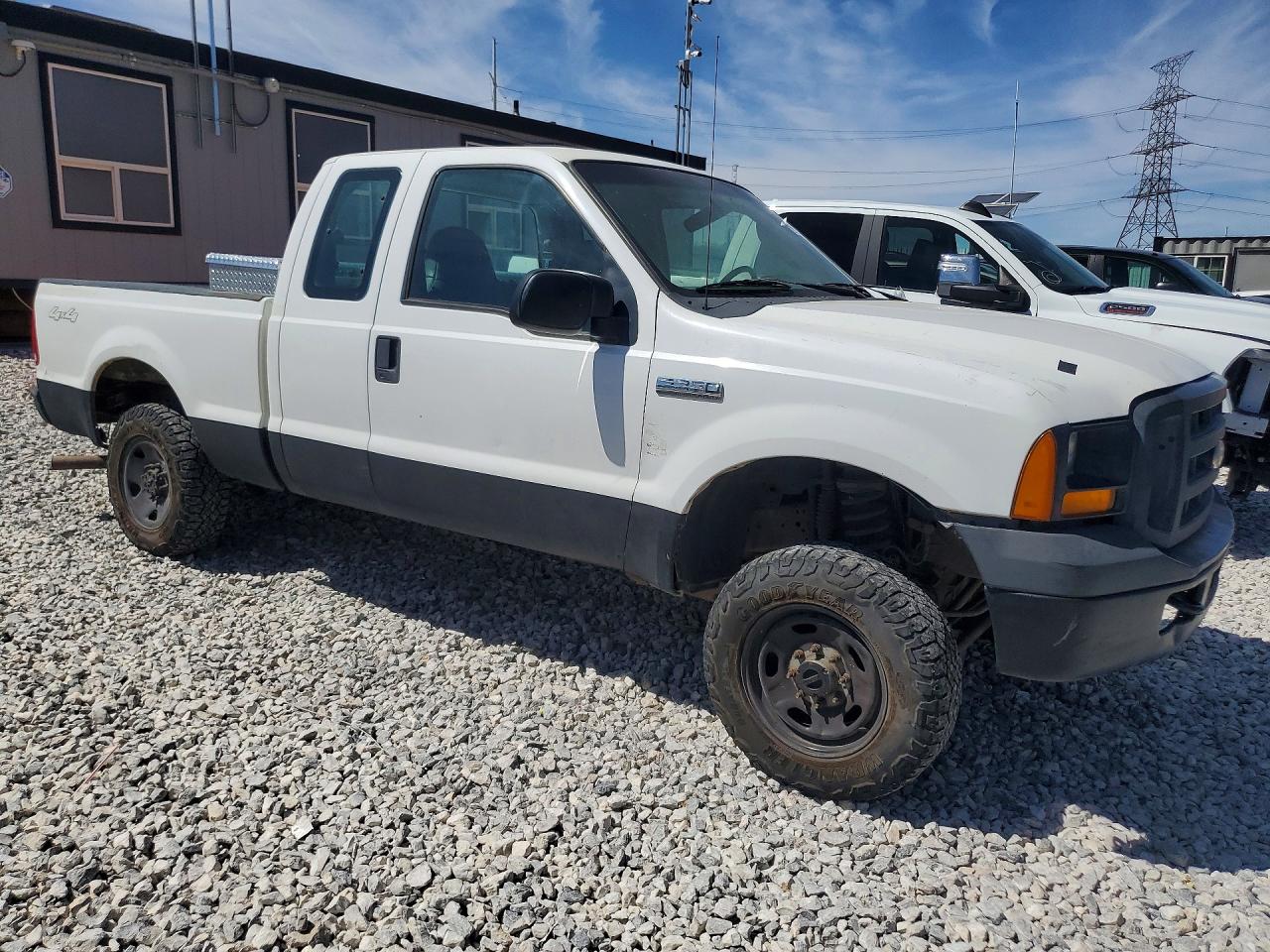 2006 Ford F250 Super Duty White vin: 1FTSX21536EC43047