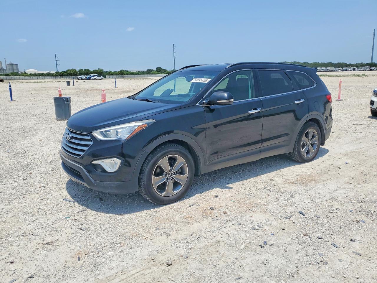 2014 Hyundai Santa Fe Gls Black vin: KM8SNDHF9EU048828