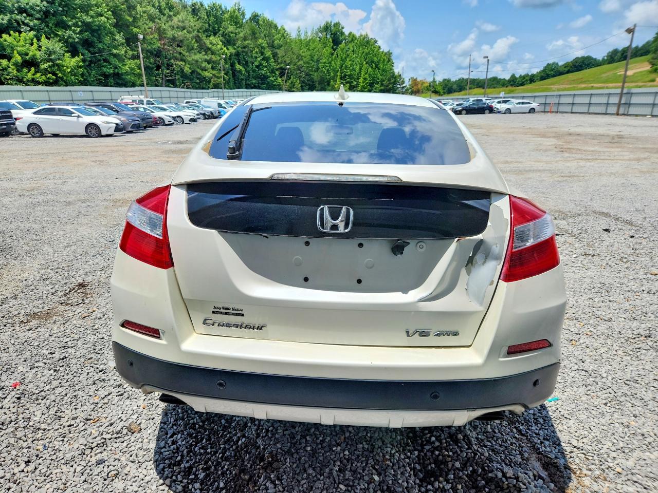 2015 Honda Crosstour Exl White vin: 5J6TF2H51FL001067